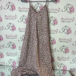 Leopard Print Slip Dress diverse Italy silk cheetah leopard animal print